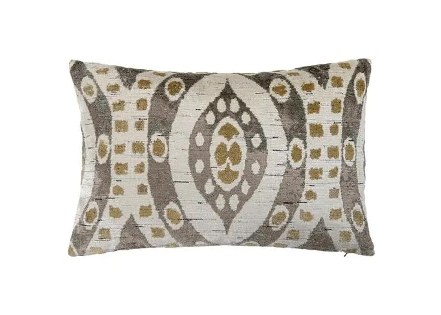 Virginia 16x24 Velvet Lumbar Pillow - Moonstone - The Piper Collection