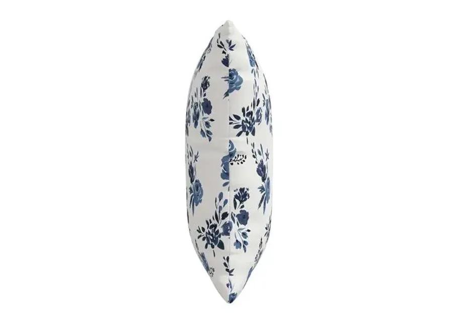 Natalia Wildflower Pillow - Blue