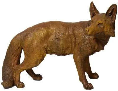 20" Steady Fox Outdoor Statue - Sandstone - Brown