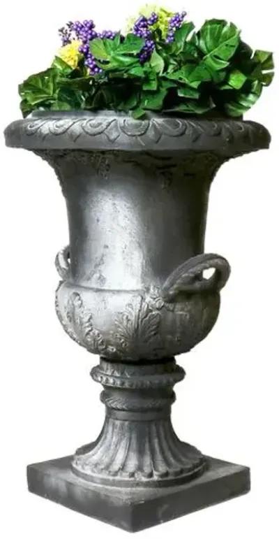 31" Campania Handle Urn - Black