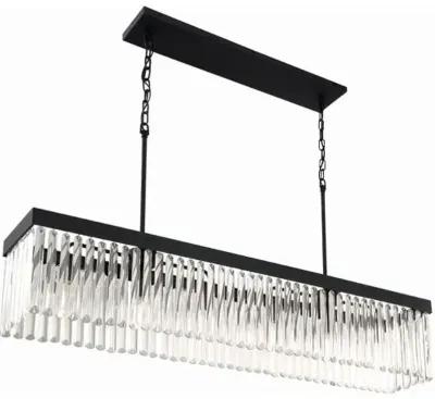 Emory Linear Chandelier - Crystorama - Black