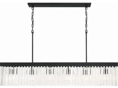 Emory Linear Chandelier - Crystorama - Black