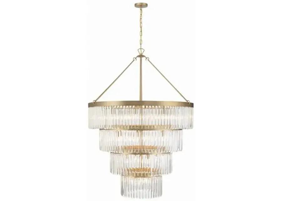 Emory Tiered Chandelier - Crystorama - Gold