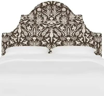 Kennedy Arched Headboard - Chocolate Otomi - Brown