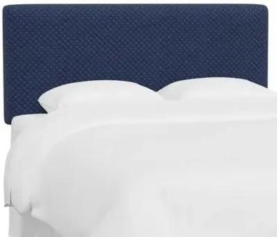 Novak Headboard - Velvet Checker - Blue