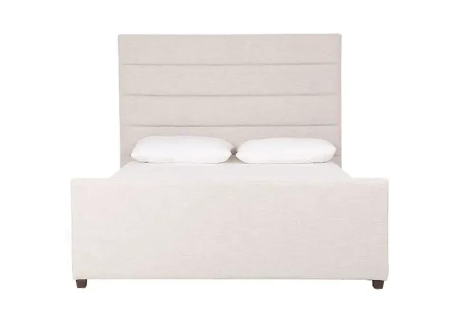 Vienna Channeled Bed - Ivory Performance