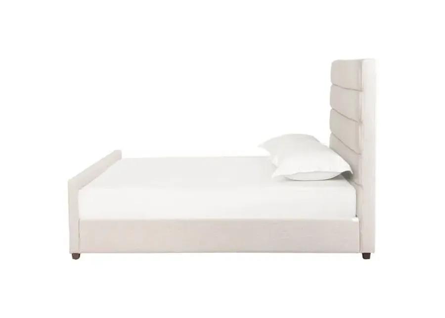 Vienna Channeled Bed - Ivory Performance