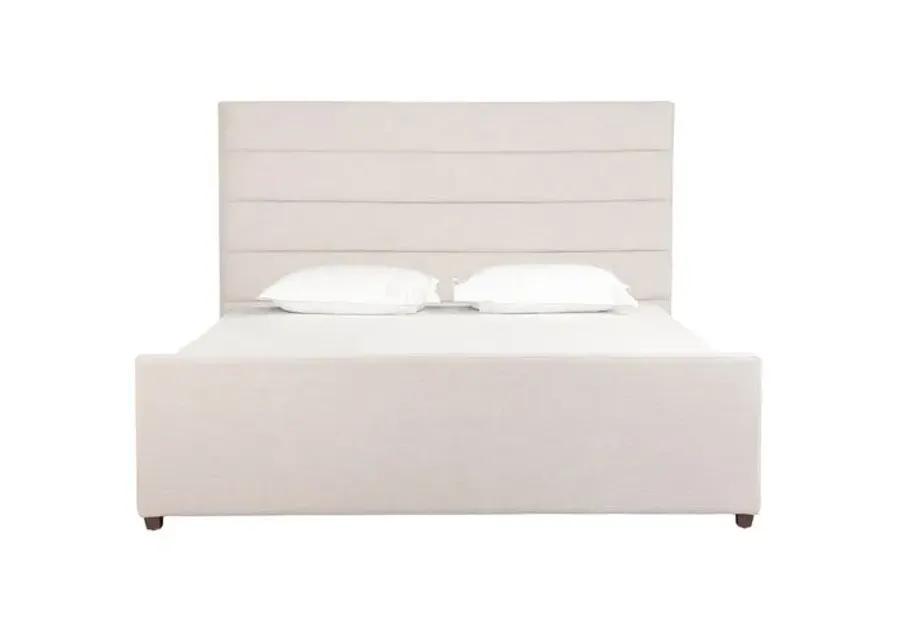 Vienna Channeled Bed - Ivory Performance