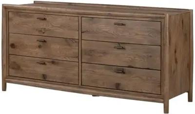 Riverton 6-Dresser - Weathered Oak - Brown