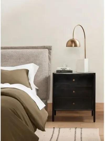 Bayon 3-Drawer Nightstand - Weathered Black