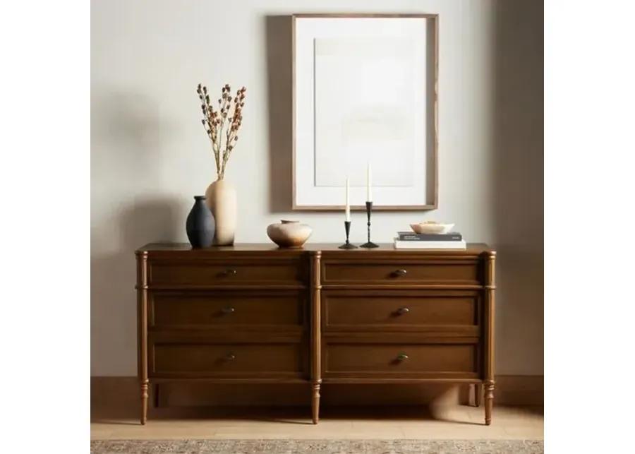 Tonia 6-Drawer Dresser - Brown