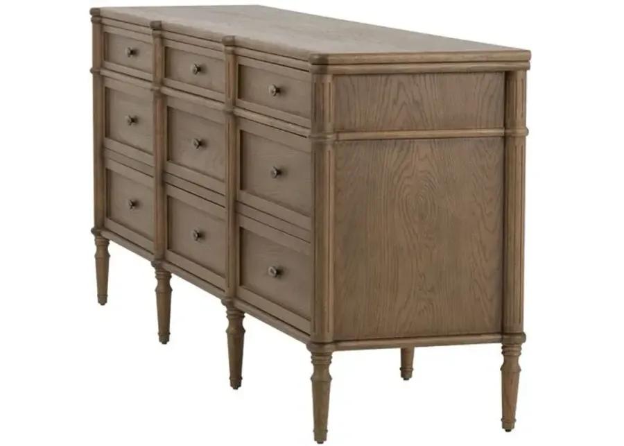 Tonia 9-Drawer Dresser - Brown