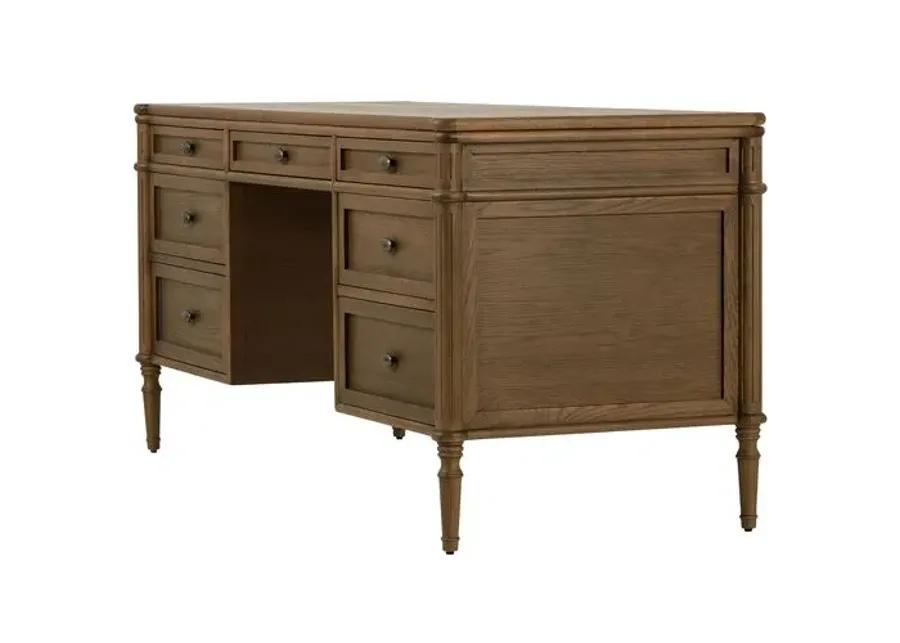 Tonia Executive Desk - Brown