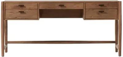 Riverton Desk - Weathered Oak - Brown