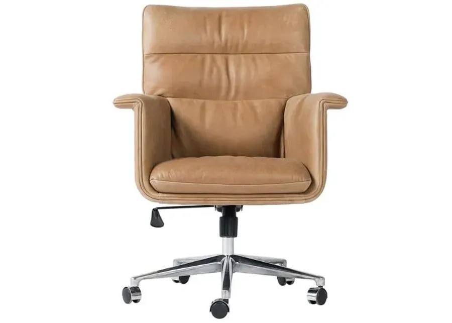 Anderson Desk Chair - Palermo Leather - Brown