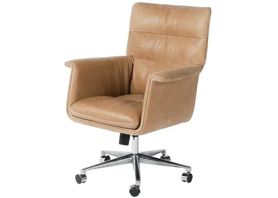 Anderson Desk Chair - Palermo Leather - Brown