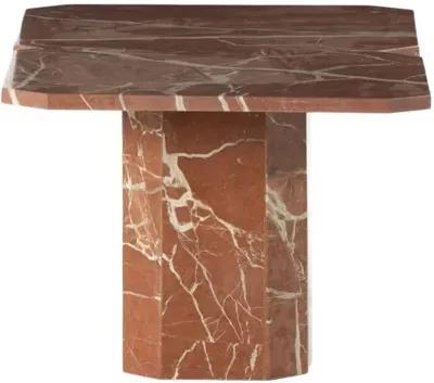 Vienna 2-pc Coffee Table Set - Rusty Marble - Red