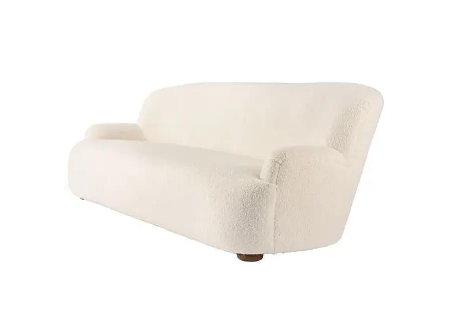 Amy 94" Curved Sofa - Sheepskin