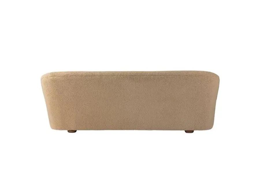 Amy 94" Curved Sofa - Sheepskin