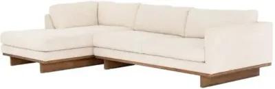 Como 2pc 70" Sectional Left-Facing Chaise - Taupe Performance - Ivory - Comfortable, Sturdy, Stylish