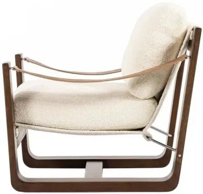 Colton Accent Chair - Warm Taupe/Cream - Ivory, Comfortable, Durable, Cushioned