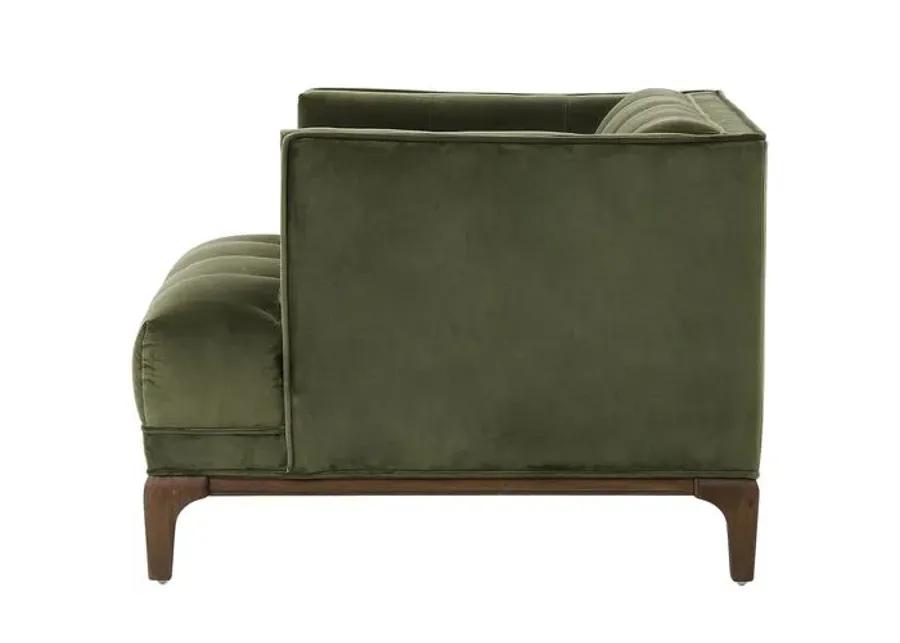 Caledonia Velvet Accent Chair - Green, Comfortable, Durable, Velvet Upholstery, Cushioned