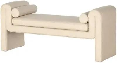 London Accent Bench - Cream Performance - Ivory