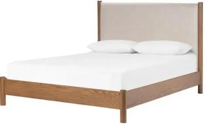 Everette Bed - Amber Oak/Natural - Brown