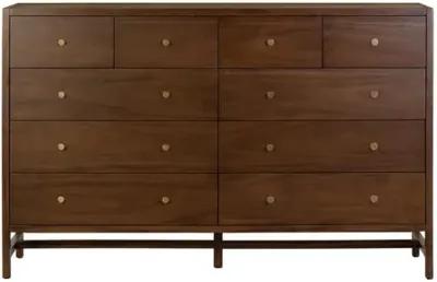 Brighton 10-Drawer Dresser - Saddle Tan - Brown