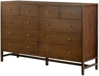 Brighton 10-Drawer Dresser - Saddle Tan - Brown