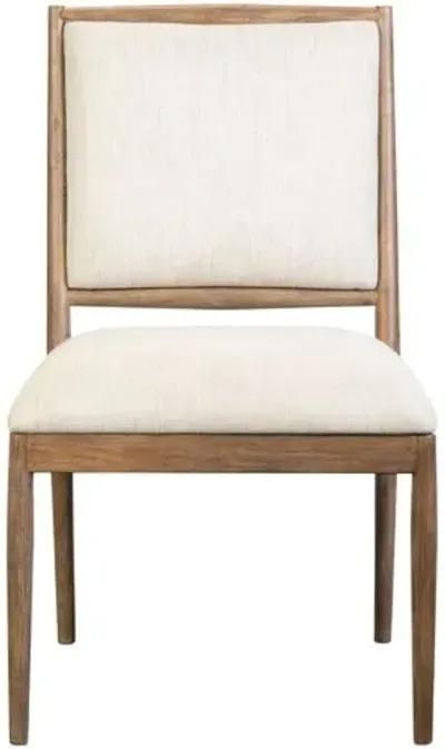 Verona Dining Chair - Weathered Oak/Natural - Ivory