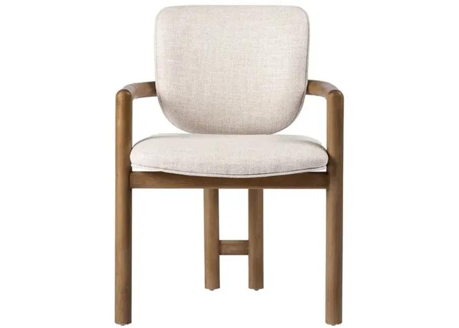 Zoey Dining Chair - Natural Performance - Ivory