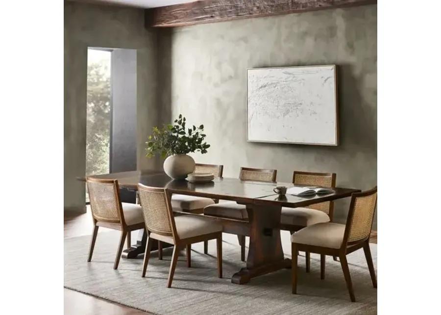 Vera Extension Dining Table - Distressed Walnut