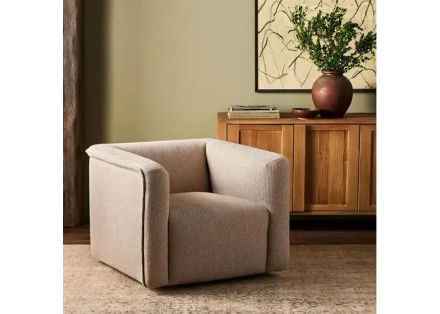 Shelly Swivel Chair - Camel Performance