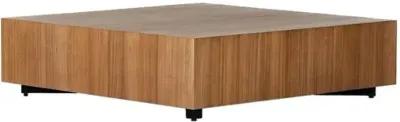 Zach Large Square Coffee Table - Natural Yukas - Brown