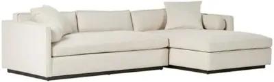 Valleta 2pc Sectional Right-Facing Chaise - Natural Performance - Ivory - Comfortable, Sturdy, Stylish