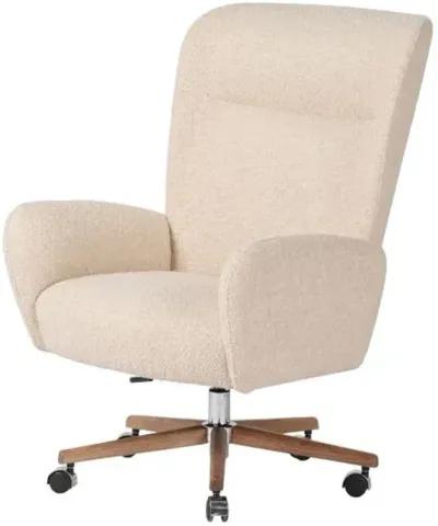 Como Executive Desk Chair - Cream Performance - Ivory