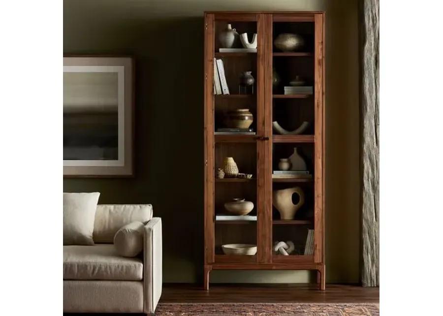 Norris Tall Cabinet - Walnut - Brown