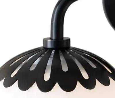 Paisley Single Wall Sconce - Black