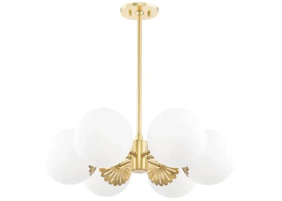 Paisley Small Chandelier - Gold