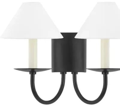 Layton 2-Light Wall Sconce - Black