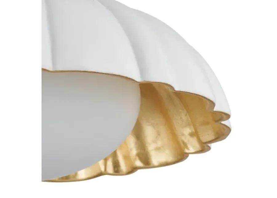 Penelope Flush Mount - Aged Brass - Gold