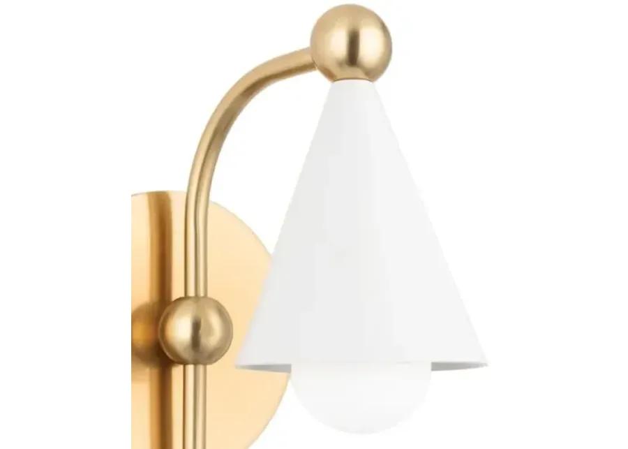 Hikari Wall Sconce - Aged Brass/Soft White - Dabito for Mitzi - Gold