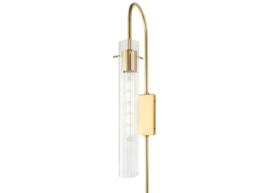 Noemi Plug-In Wall Sconce - Gold