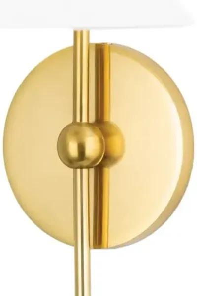 Sang Plug-In Wall Sconce - Aged Brass - Dabito for Mitzi - Gold