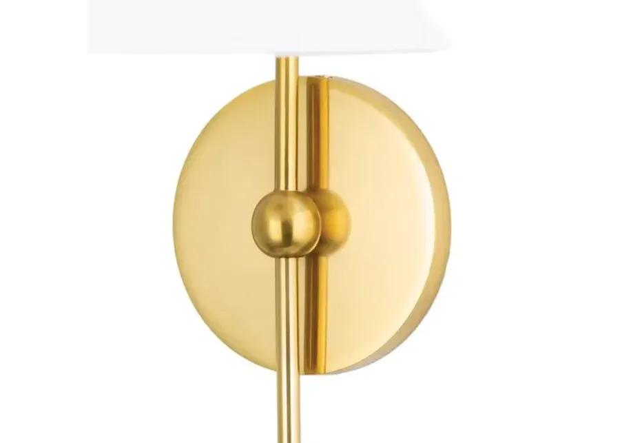 Sang Plug-In Wall Sconce - Aged Brass - Dabito for Mitzi - Gold