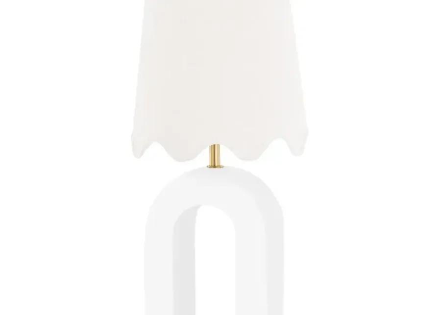 Roshani Table Lamp - Aged Brass/Matte White - Dabito for Mitzi