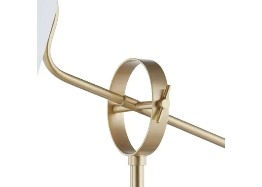 Leland Floor Lamp - Aged Brass