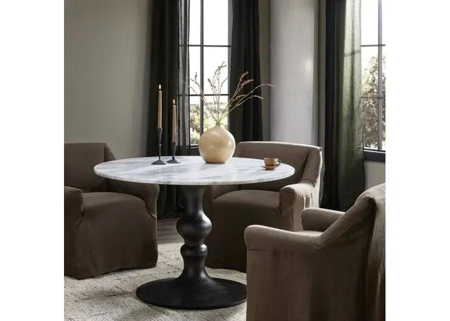 Kora 48" Round Marble Dining Table