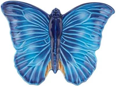 "Cloudy Butterflies" By Cláudia Schiffer Catchall Tray - Bordallo Pinheiro - Blue